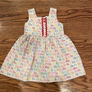 sleeveless alphabet dress